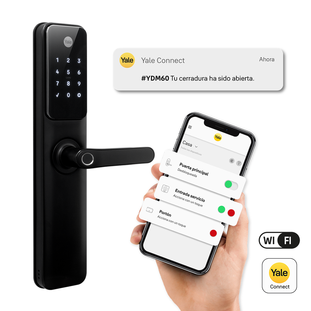Cerradura Digital YDM60 + Kit Yale Connect - Imagen 1