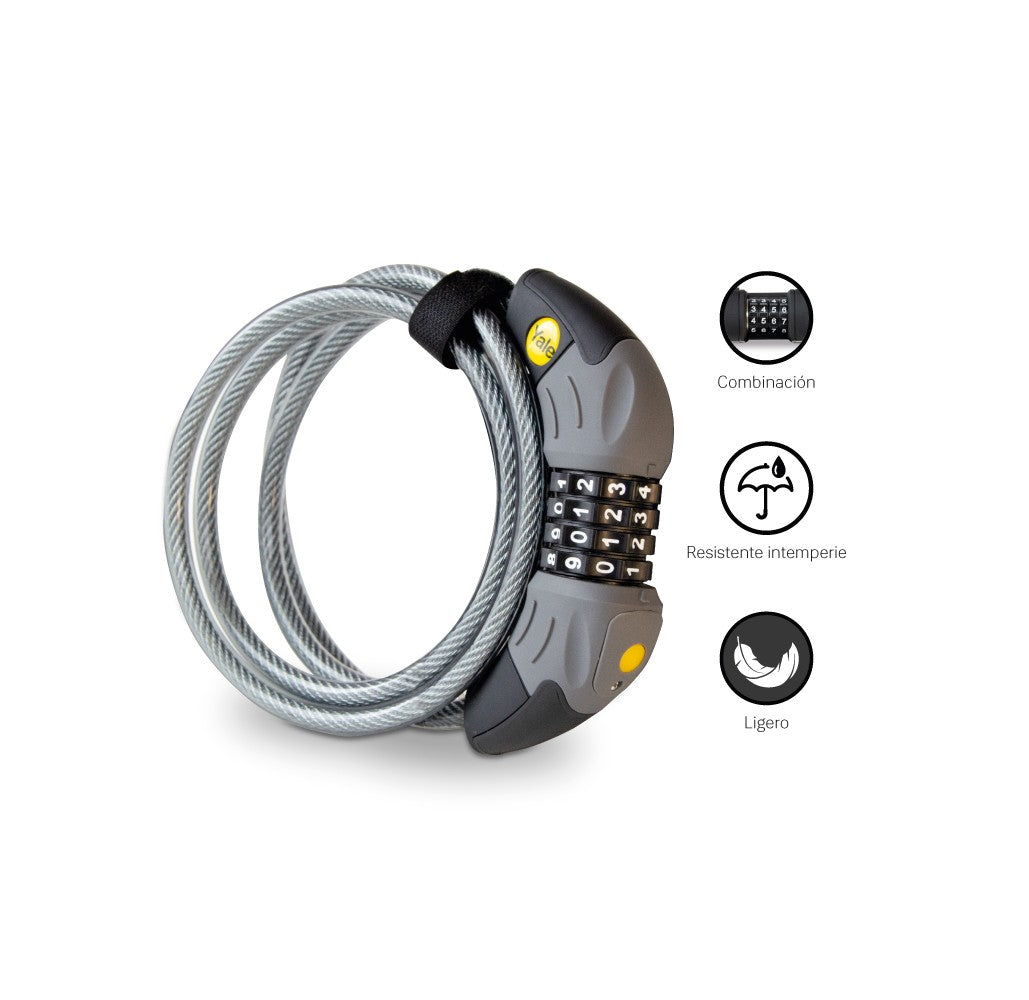 Candado de Bicicleta Tipo Cable con Clave YCC1 - Seguridad Adicional para tu Bicicleta - Imagen 2