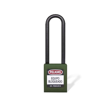 Candado Gancho Largo Nylon - Dieléctrico Verde - Imagen 1