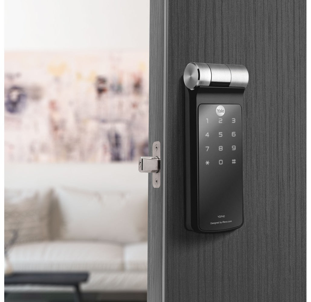 Kit de Cerradura Digital YDF40 + Manija Bari Negra - Imagen 5