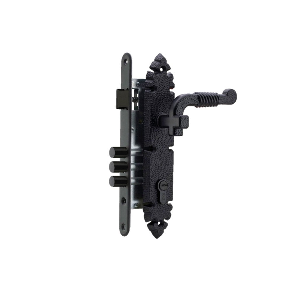 Cerradura Rústica de Incrustar para Puerta de Entrada - Imagen 3