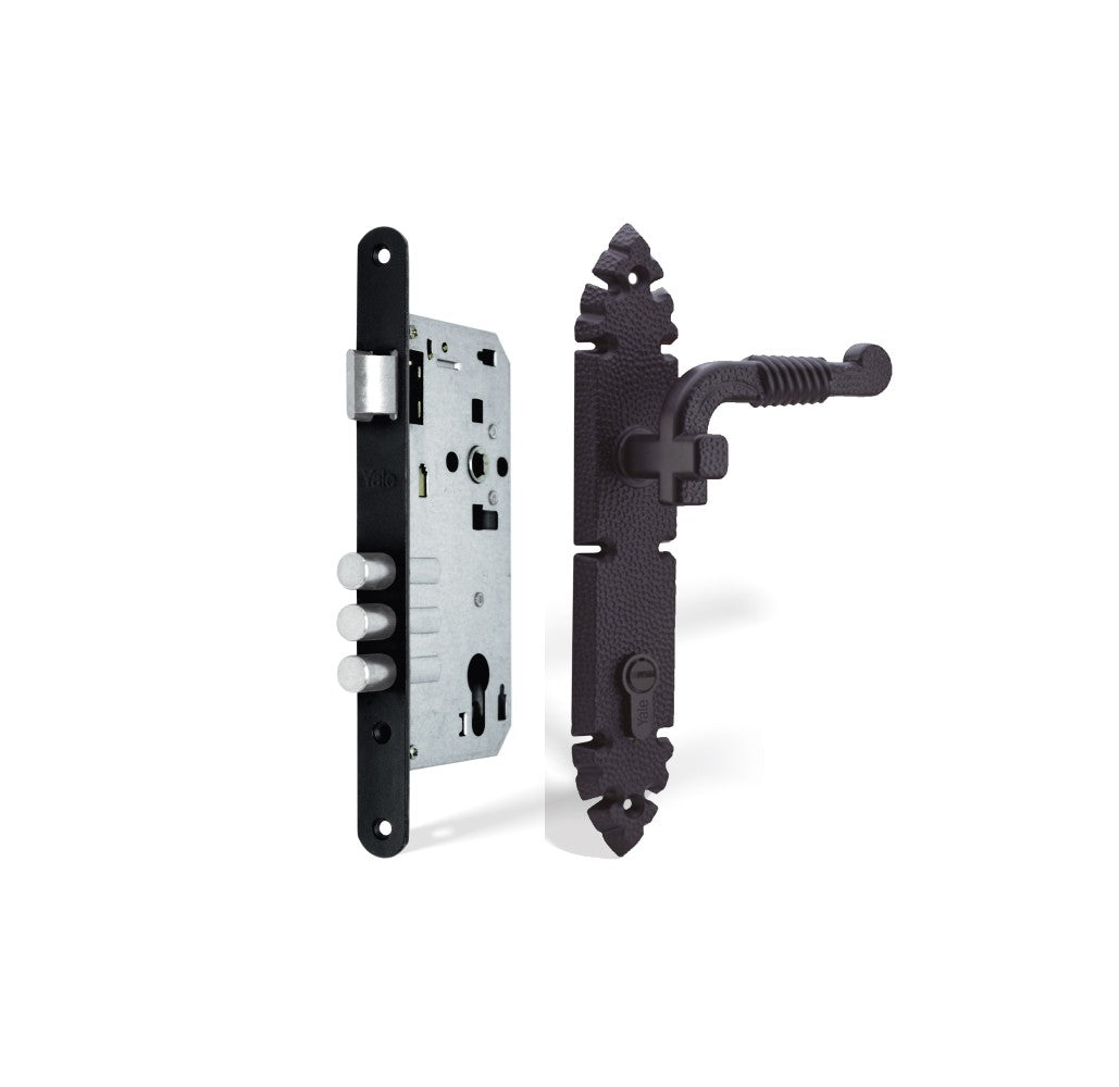 Cerradura Rústica de Incrustar para Alcoba - Imagen 3