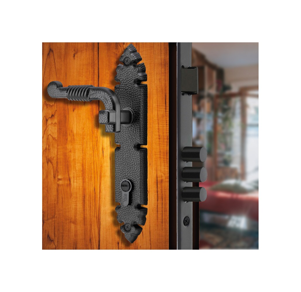 Cerradura Rústica de Incrustar para Alcoba - Imagen 1