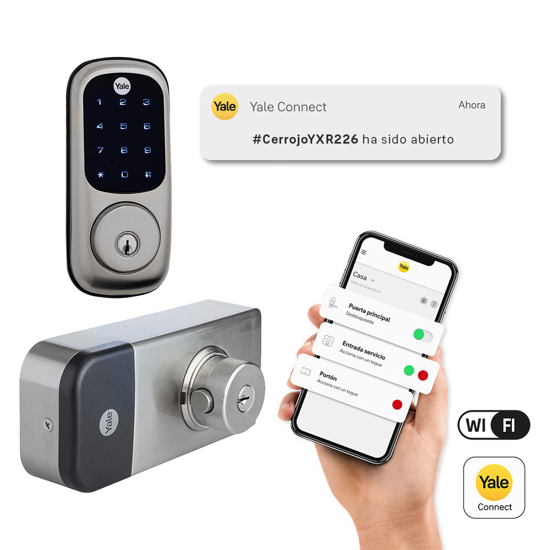 KIT Yale Connect Cerrojo de sobreponer YXR226 digital - Imagen 1