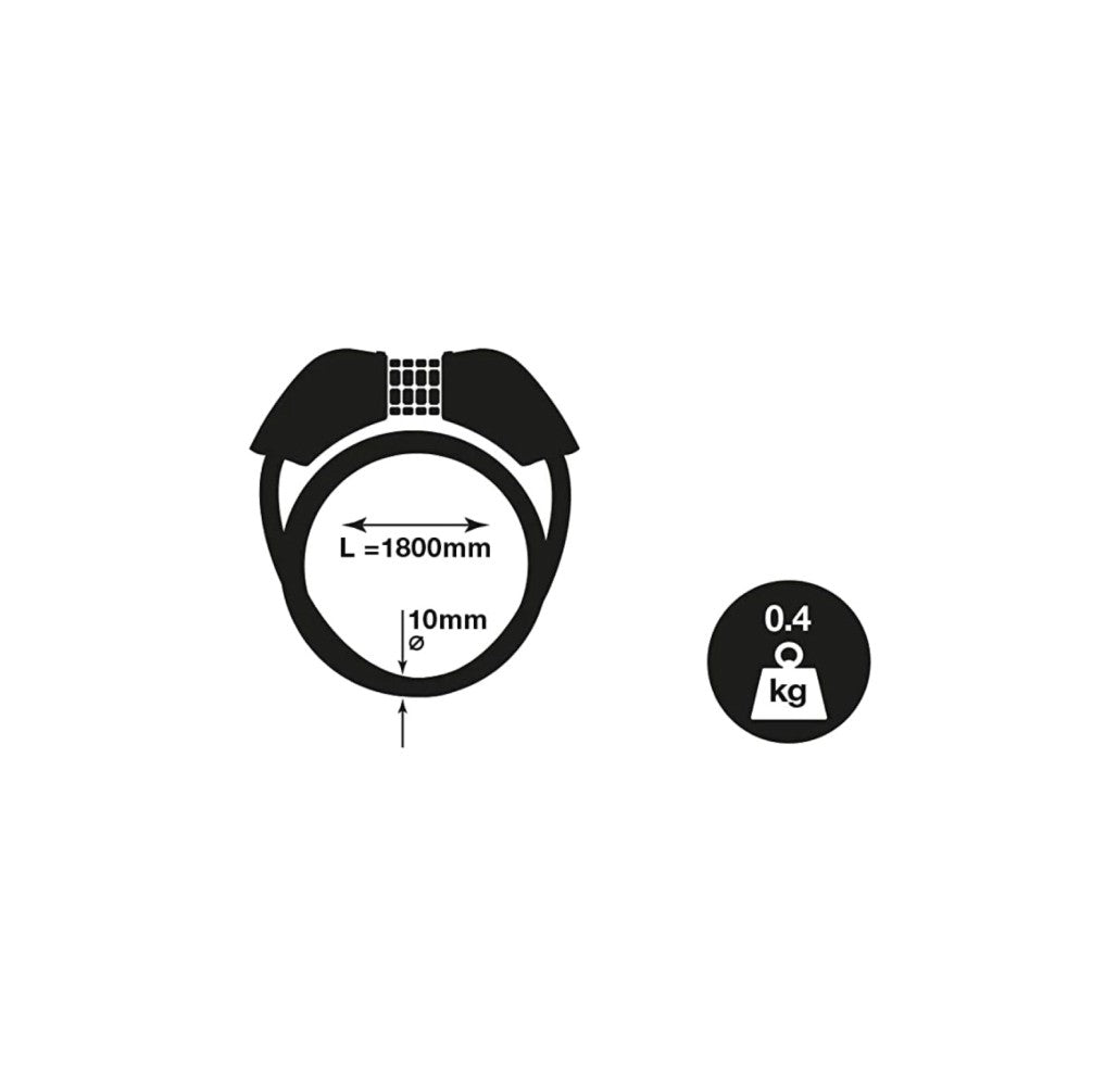 Candado de Bicicleta Tipo Cable con Clave YCC1 - Seguridad Adicional para tu Bicicleta - Imagen 5