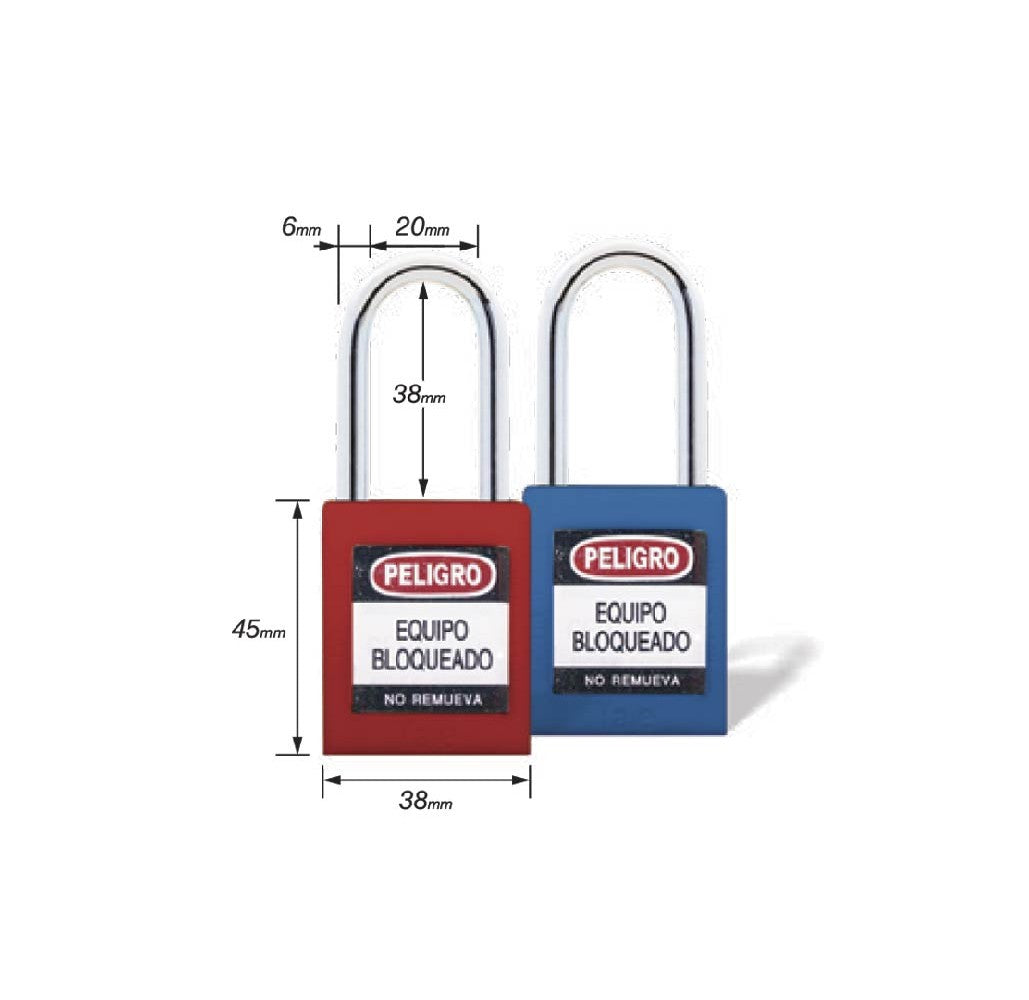 Candado Gancho Metálico Azul - Imagen 3
