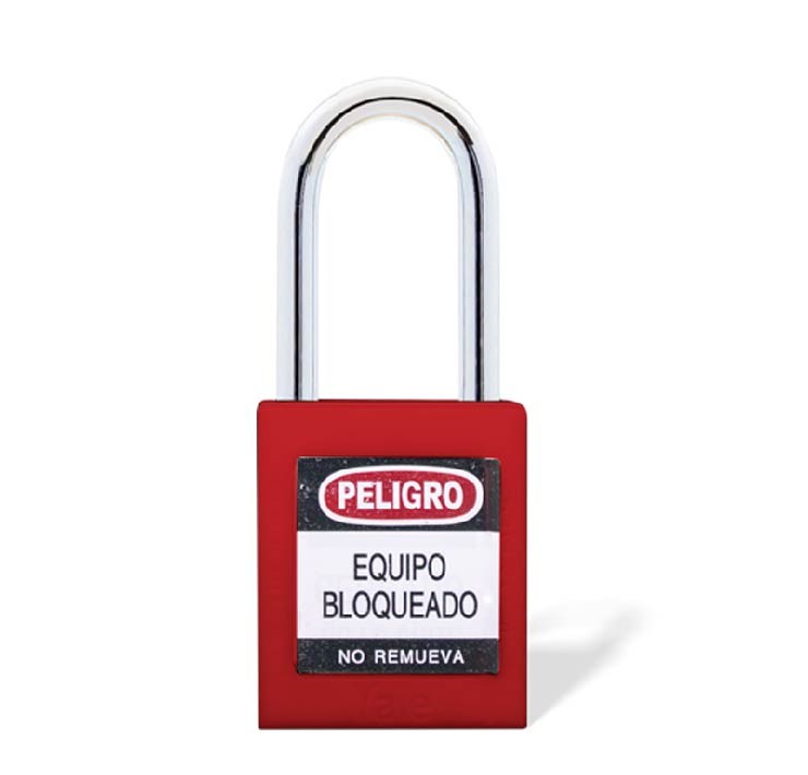 Candado Gancho Metálico Rojo - Imagen 1