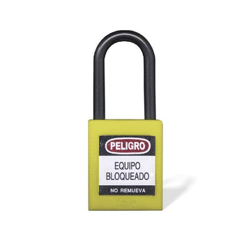 Candado Gancho Nylon Amarillo - Imagen 1