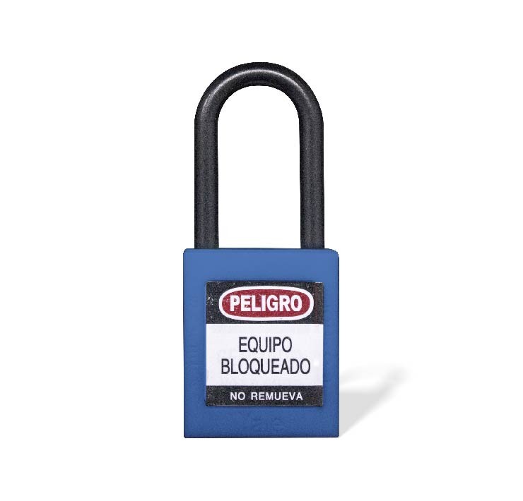 Candado Gancho Nylon Azul - Imagen 1