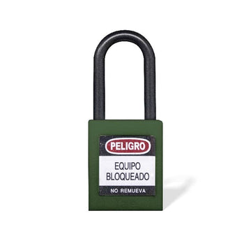 Candado Gancho Nylon Verde - Imagen 1