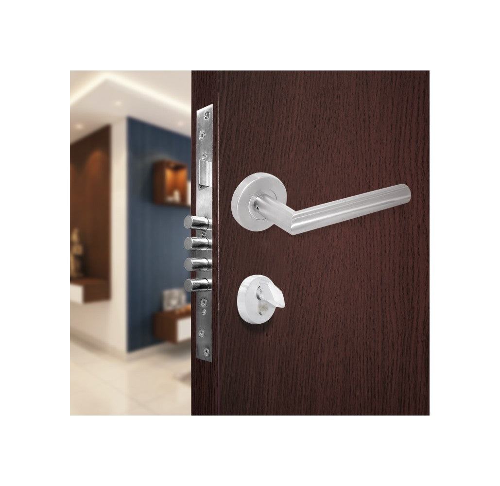 Kit de Cerradura de Embutir de 4 Bulones con Manija Milán - Imagen 2