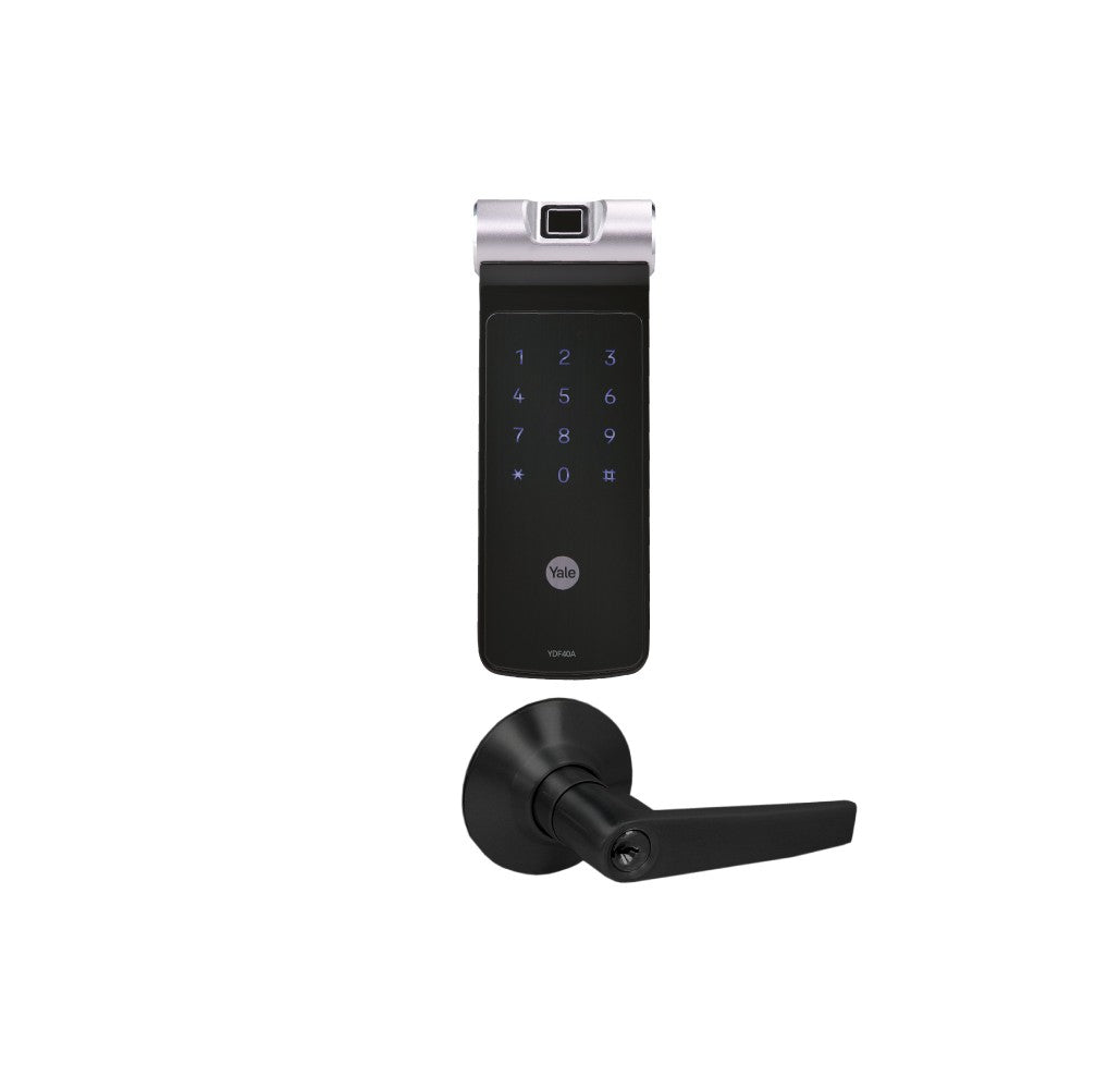 Kit Cerrojo Digital YDF40 + Manija Austin Negra: Elegancia y Seguridad para tu Hogar - Imagen 1