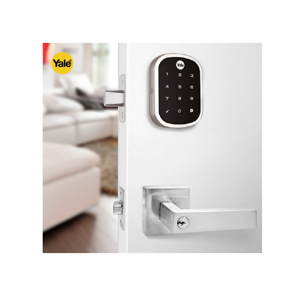 Kit Cerrojo Digital YRD256 + Manija Bari Niquel Satinado - Imagen 4