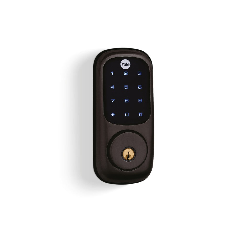 Kit de Cerrojo Digital Yale YRD226 Negro Antiguo + Manija Bari Negra - Imagen 4