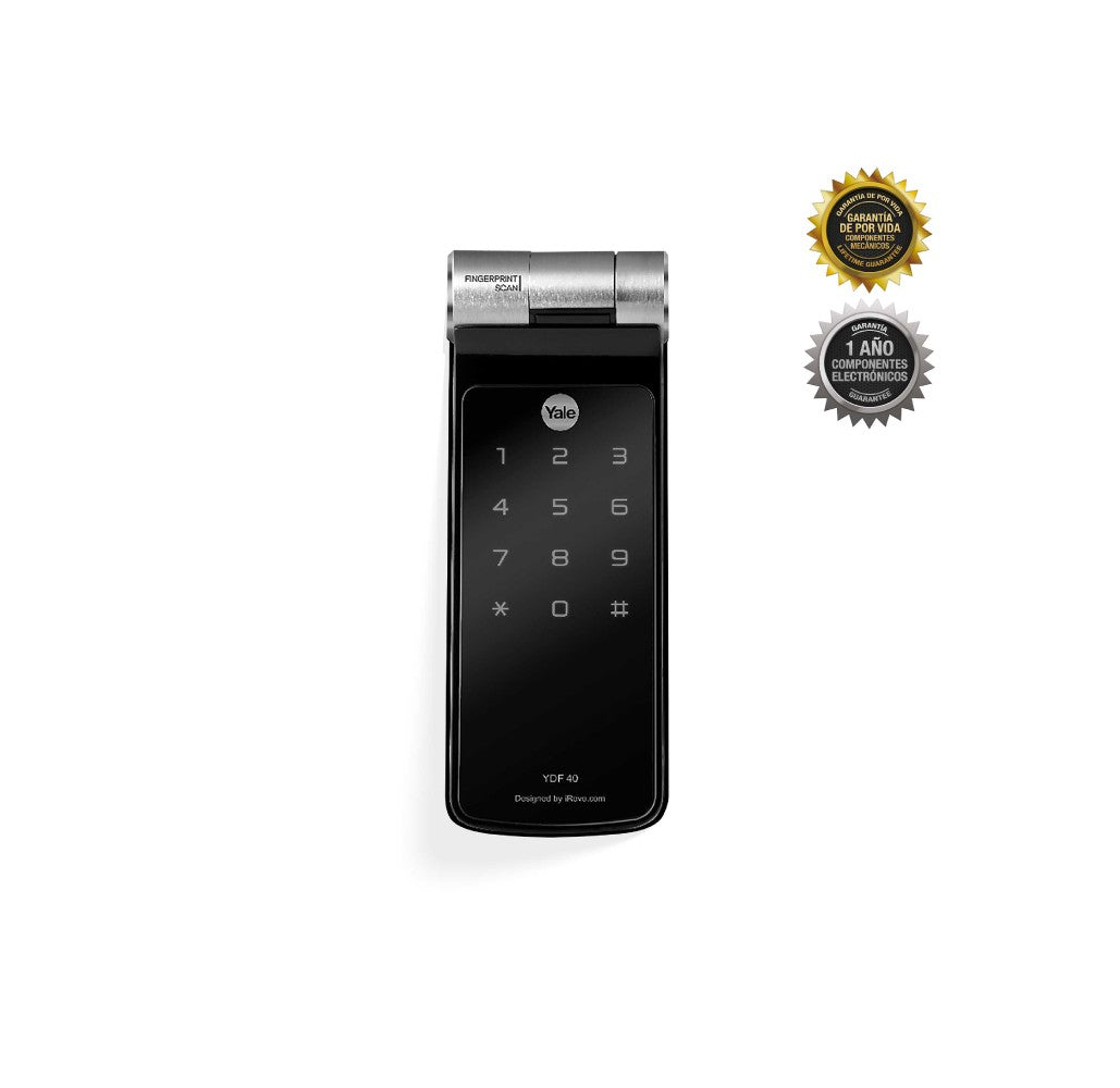 Kit de Yale Connect con Cerrojo Digital YDF40 + Manija Bari Negra - Imagen 3