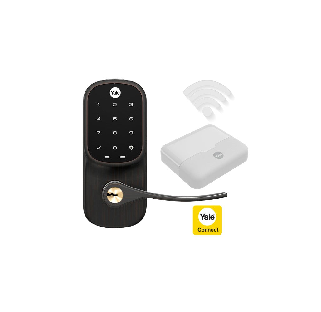 Kit de Yale Connect Manija Yale Real Living Negro Antiguo - Imagen 1